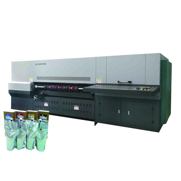 Corrugated Carton Single Pass Printer , High Speed Digital Printer Black Color