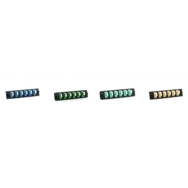 1U Chassis Patch Panel Fiber Optic 24 Port Multi / Single Mode 19 Inch Rack Mounted