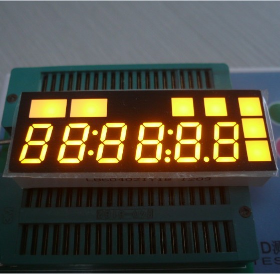 10.2mm 6 Digit 7 Segment LED Display Blue / Yellow Color Stable Performance