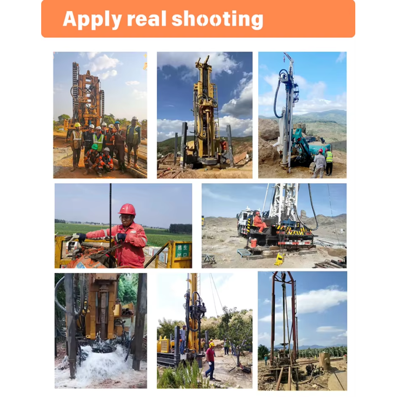 Diesel Engine Driven Water Well Digging Machine At 450m Depth