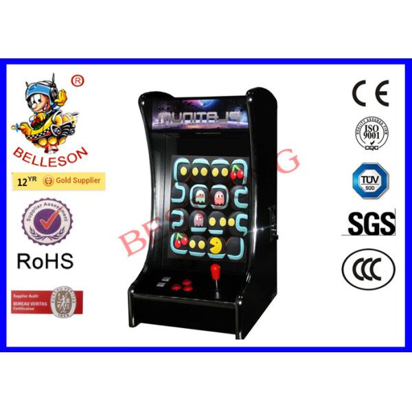 Mini Coin Op Arcade Machines Full View Angle Screen Support DIY Sticker