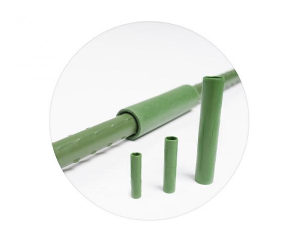 Green Bamboo Trellises Garden Cane Connectors Match With Garden Stakes 10pcs/pack Garden Stakes Connectors