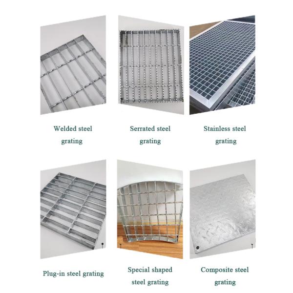 Hot Dipped Galvanized Composite Checker Plate Steel Deck Grating for Construction