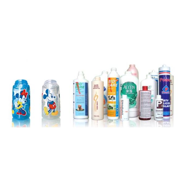 SGS Plastic Bottle Printing Machine , 20pcs/Min Rotary Screen Printing Equipment