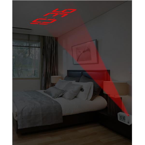 LCD Display Dimmable Indoor Outdoor Thermometer Clock USB Battery Powered