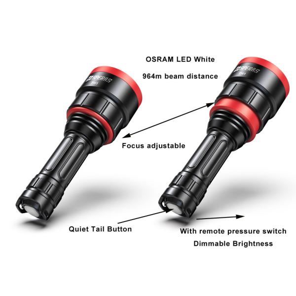 Adjustable Red Green Blue IR PX 6 Adjustable Led Flashlights