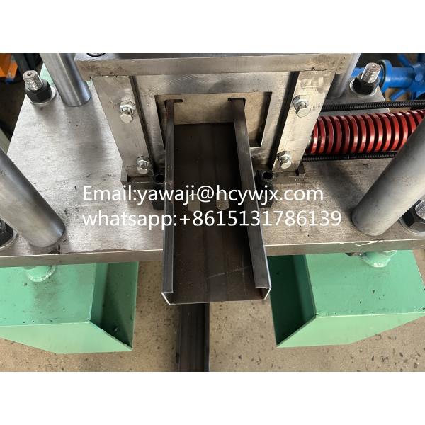 PLC Control C Purlin Roll Forming Machine With 14-18 Roller Stations