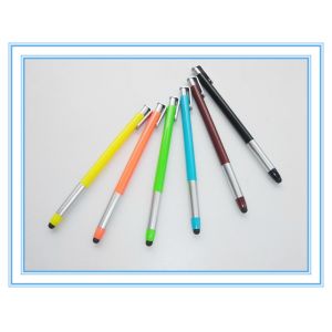 Quality retractable plastic stylus pen, click touch promotion pen for sale