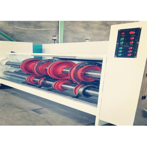 1400*2600mm Flexo Printer Slotter Machine Chain Feeding Corrugated Box Making
