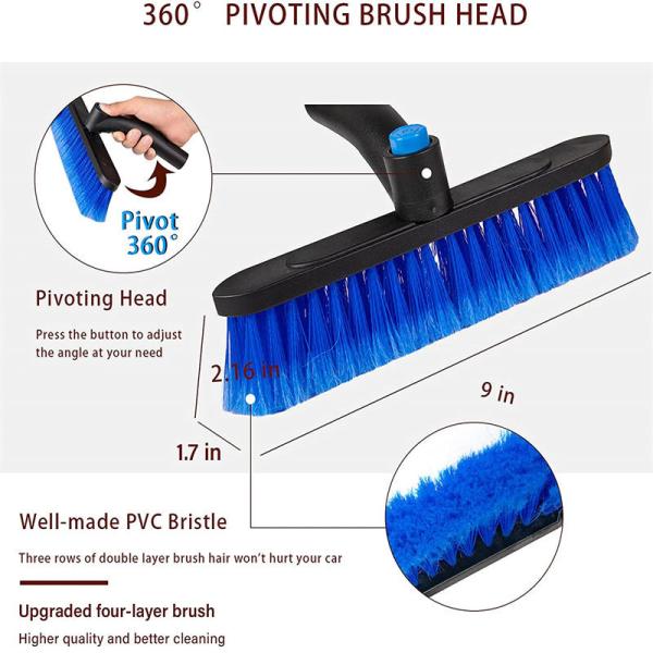 Detailing Sponge 6Inch Extendable Windshield Snow Scraper For Trucks