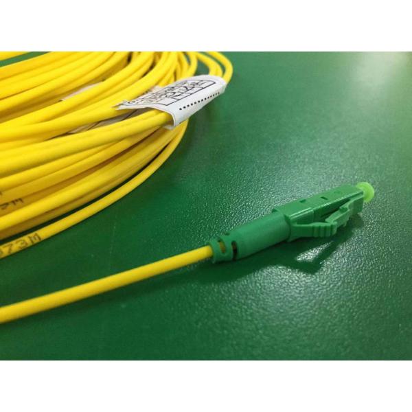 E2000 APC To LC APC Short Boot Fiber Optical Patch Cord Single Mode Simplex