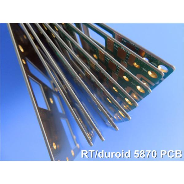 2-Layer RF PCB Made Of 30mil RT Duroid 5870 Laminates With Bare Copper
