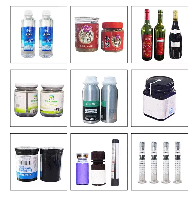 Manufacturer Customized Full-automatic Self Flow Eight Head Explosion-proof Filling Machine CH-GZ800 Screw Cap Labeling Production Line