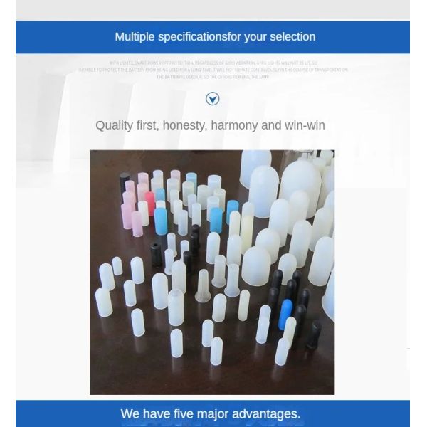 High Temperature Resistant Silicone Sleeve for Moulding Process UL94V-0 Flame Retardant RoHS Certified Waterproof Dust Cover