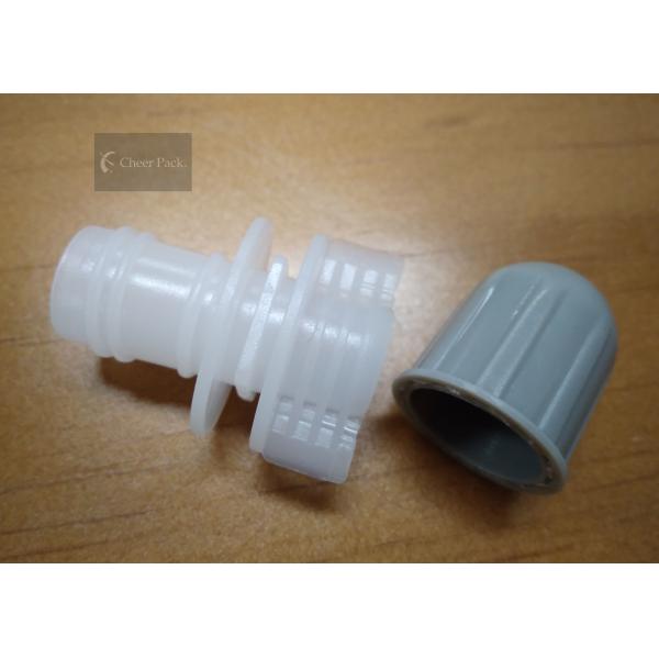 Polyethylene Round Twist Top Cap 12mm For Plastic Bag / Pouch , Plastic Material