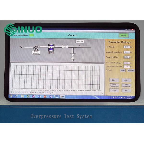 IEC 62196 Automatic Air Tightness Detection Testing Machine Overpressure Testing 10L