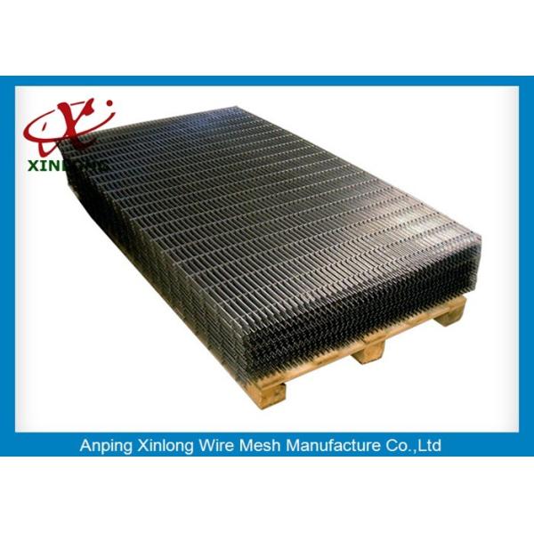 PVC Coated Welded 4mm Heat Treated Metal Security 358 Fence With Barbed Wire