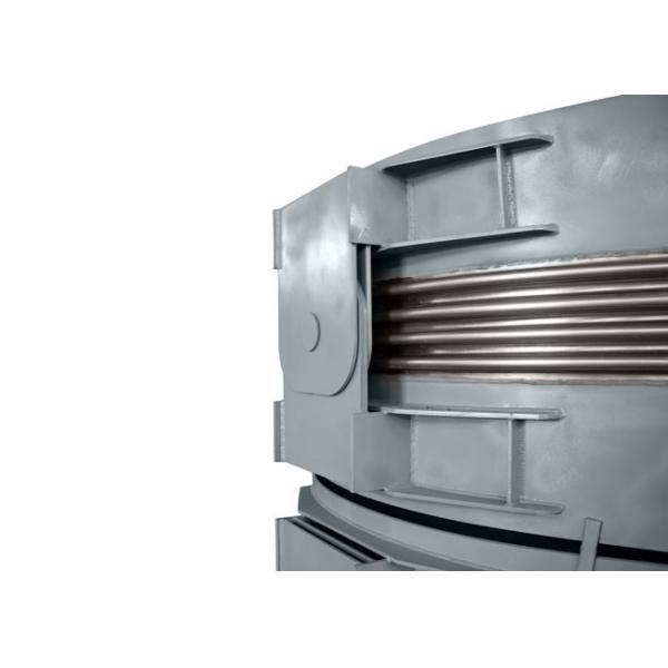 Double Hinged Expansion Joint With Flange , Pipe Compensator Absorb Vibration