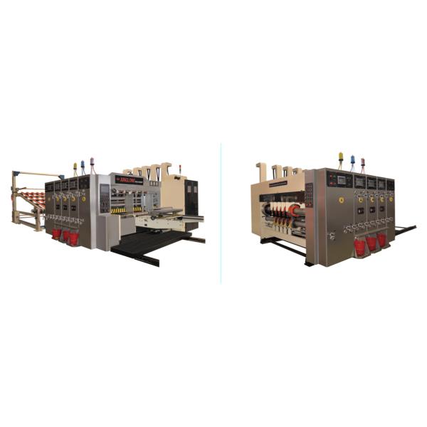 High Speed Printing Slotting Machine With Stacker , Printer Slotter Machine