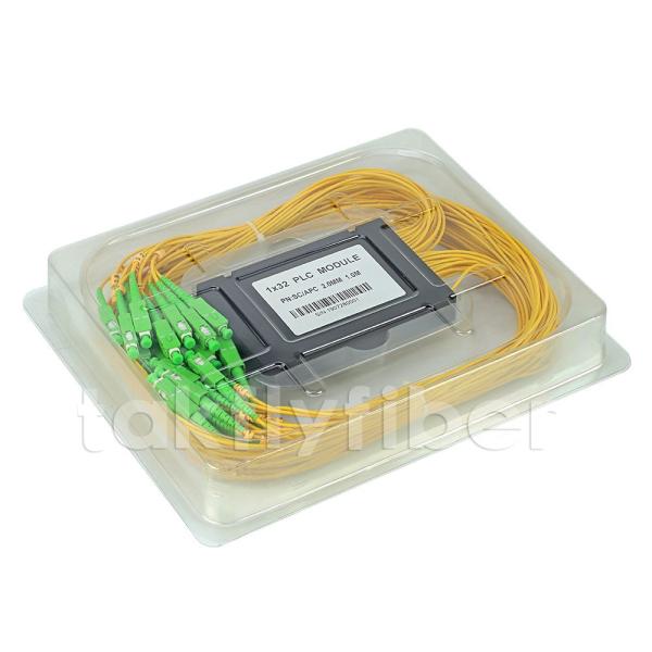 SC APC 1x32 ABS Module Fiber PLC Splitter For FTTH FTTX GPON Network