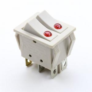 Quality Double Pole Control 6 Pin Dpdt Rocker Switch , Mushroom Push Button Switch for sale