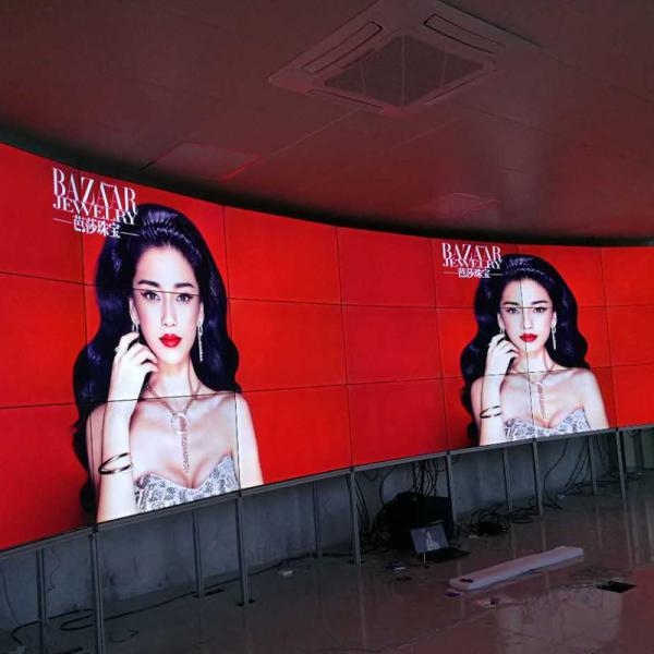 55 Inch 1080P FHD Curved LCD Video Wall Multi Touch With Wall Processor
