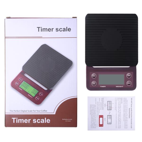 Hand Washed AAA Battery LCD Household Coffee Weighing Scale