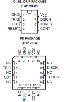NE555P PRECISION TIMERS electrical circuit board Circuit Board Chips