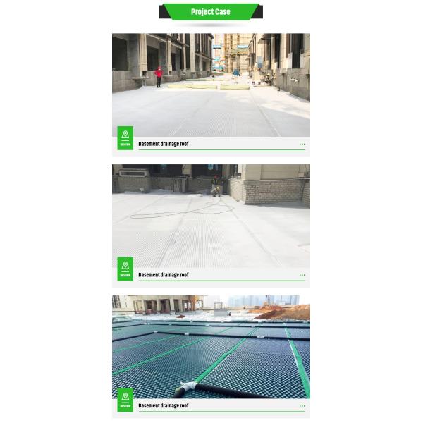 Strong Compression Resistance Drainage Cell Plastic Drainage Systems 2.0mm Cup Height
