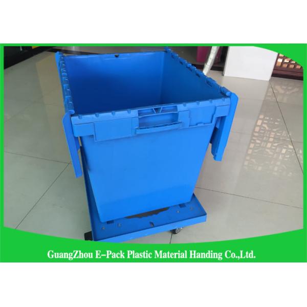 Heavy Duty Big Plastic Shipping Containers With Attached Lids