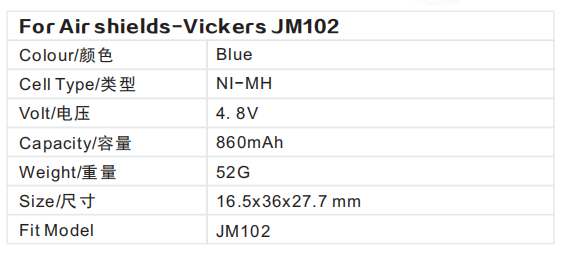 Aundice Meter Battery For Air shields-Vickers JM102