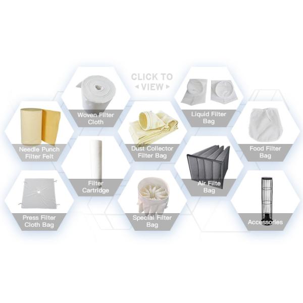 Needle Felt Dust Collector Filter Bag Polyester Aramid PPS PTFE Acrylic