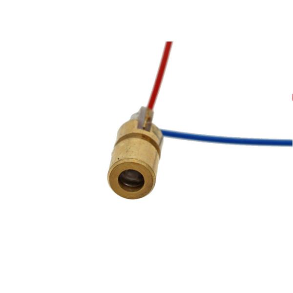 DC 5V Electronic Components , 650nm Laser Diode Module With Red Copper Head Tube
