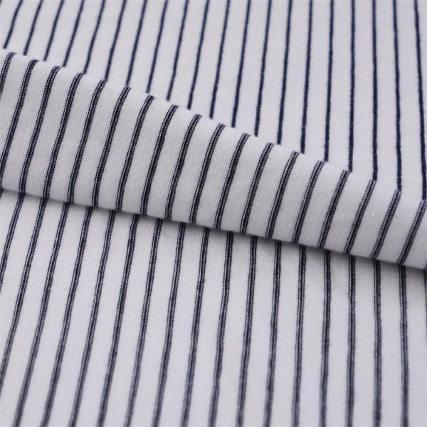 Skin-Friendly Environmentally Friendly Comfortable Striped Material Fabric For Casual Wear