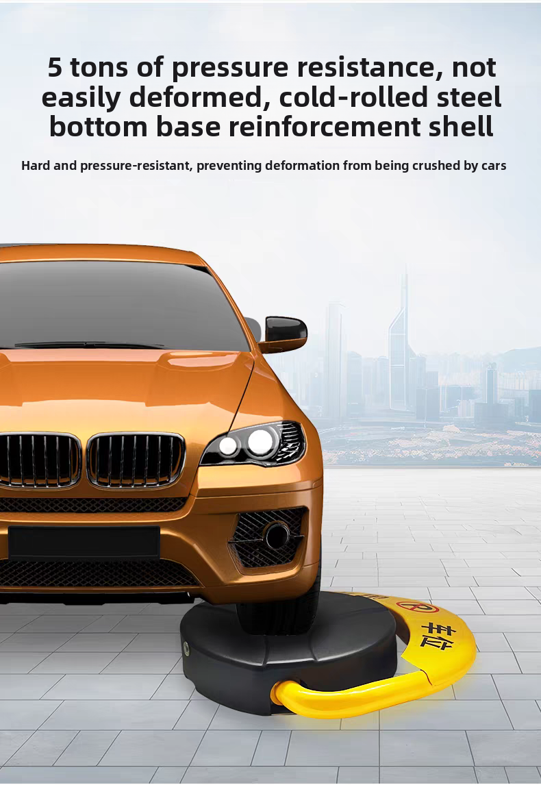 Rust Resistant Car Parking Locks Space Saving Remote Control Parking Lock IP67