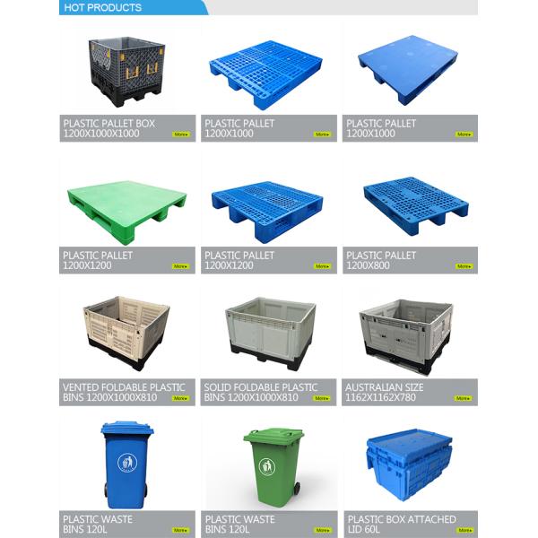 Double Face Plastic Pallet Size 1100*1100mm Dynamic Load 1T for Stackable Storage