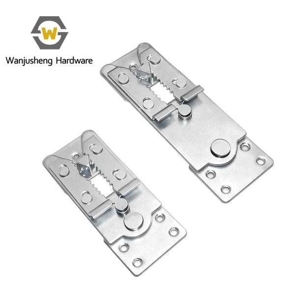 Furniture Connecting Buckle Hinge Sofa Triangular Base Combined Crocodile-Style Hardware Fittings Fixed Connector