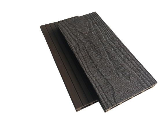 2.4m Natural Wood Looking 25mm 140mm Composite Decking Board