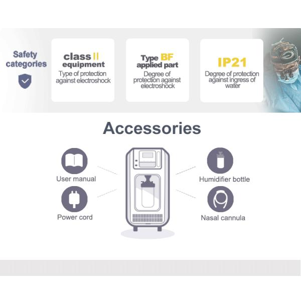 CONTEC Oxygen Concentrator contec Built-in filter oxygen concentrator ambulance