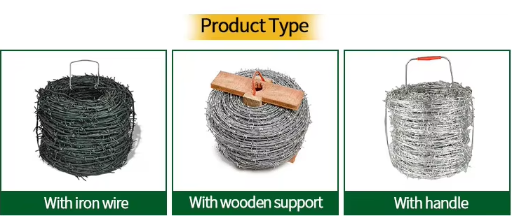 Different types of barbed wire configurations and designs