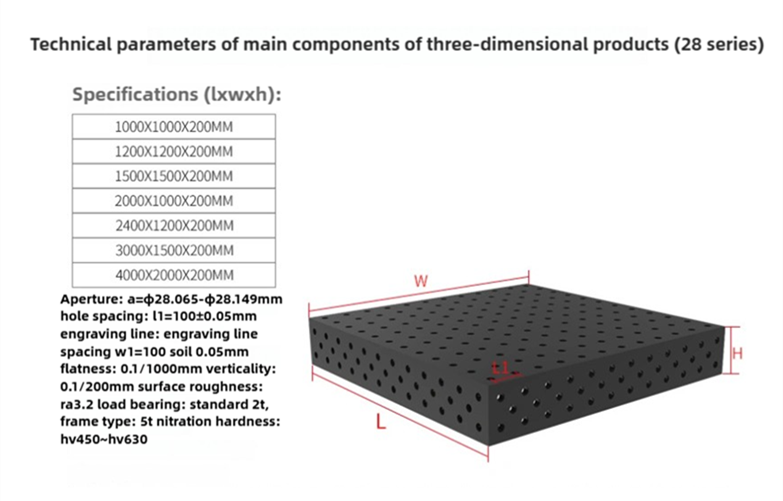 High Precision 3D D28 Flexible Welding Tables Cut Your Workshop Labor Costs