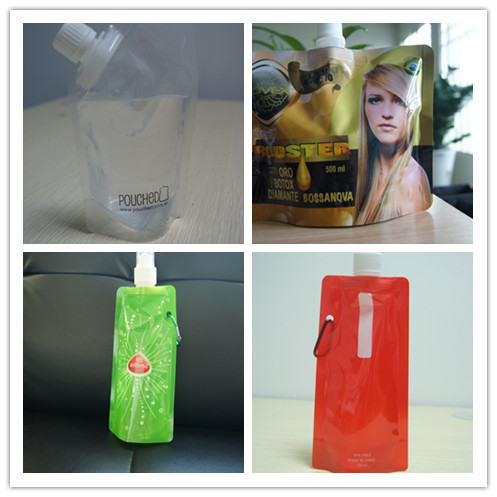 150ml Silver Aluminum Foil Flat Spout Pouch Packaging For Wine Packaging