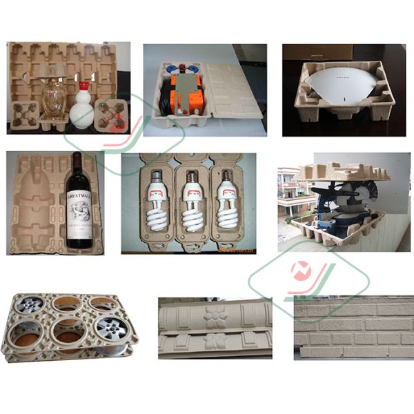 Recycle Paper Pulp Molding Machine with 2 Cabinets for Electronic Packages