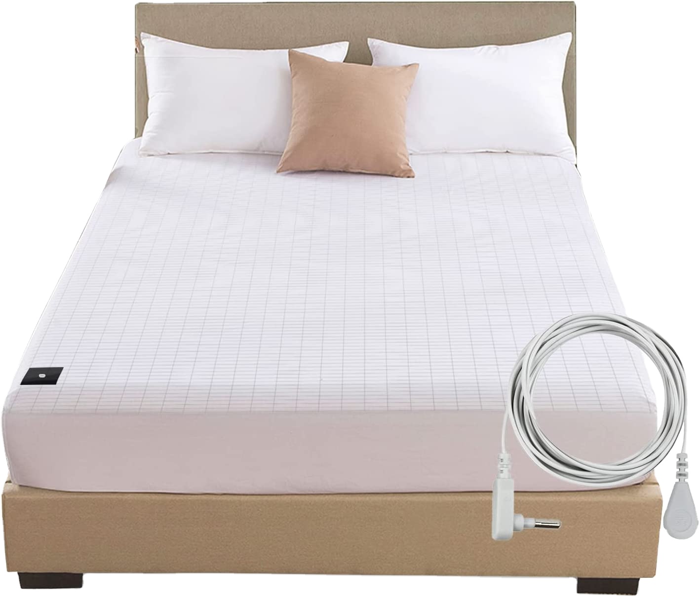 Ground Sheet Conductive Earthing Bed Sheet With Vertical Plug Cable King Size Cotton Fabric Silver Fiber Flat Bed Sheet