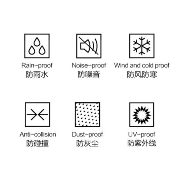 E Shape I Shape V Shape Polypropylene Sponge Door Seal Strip