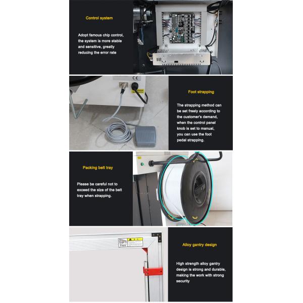 China Automatic Tape PP Belt Box Case Strapping Machine For Packing OEM