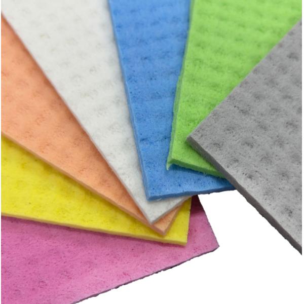 Eco Friendly Pulp Sponge Cloths Biodegradable Super Absorbent Reusable For Kitchen Cleaning