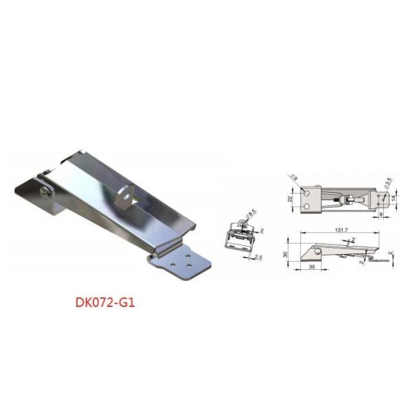 Rustproof Steel Over Center Toggle Latches Nickel Plated With Keyhole