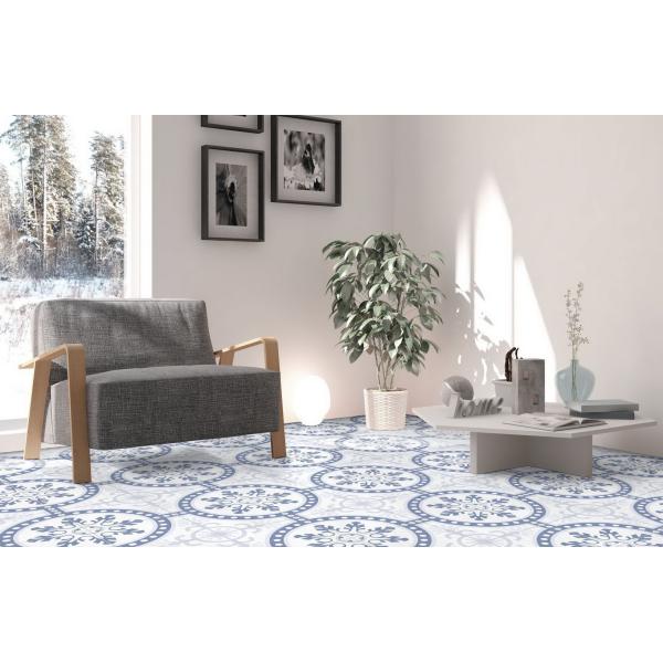 Light Blue Ceramic Rustic Tile 250x250mm for Indoor Floor