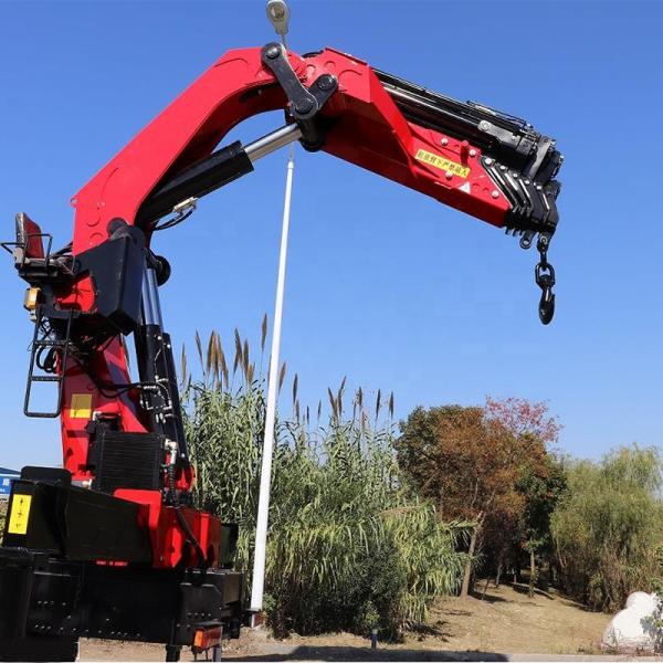 Maximum Amplitude Angle 80° Rubber Track Mini Remote-Controlled Folding Spider Crane